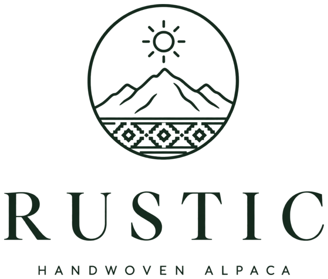 Rustic, handwoven alpaca